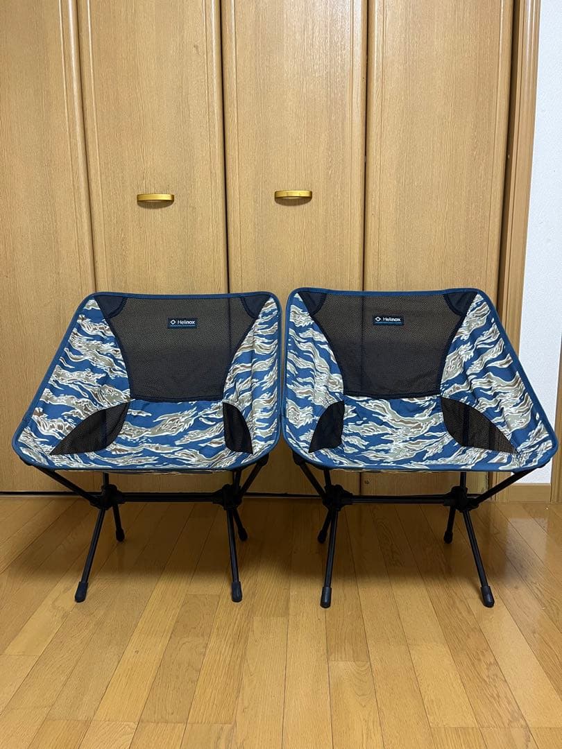 【極美品】Helinox ヘリノックス チェアワン タイガーカモ　2脚セット