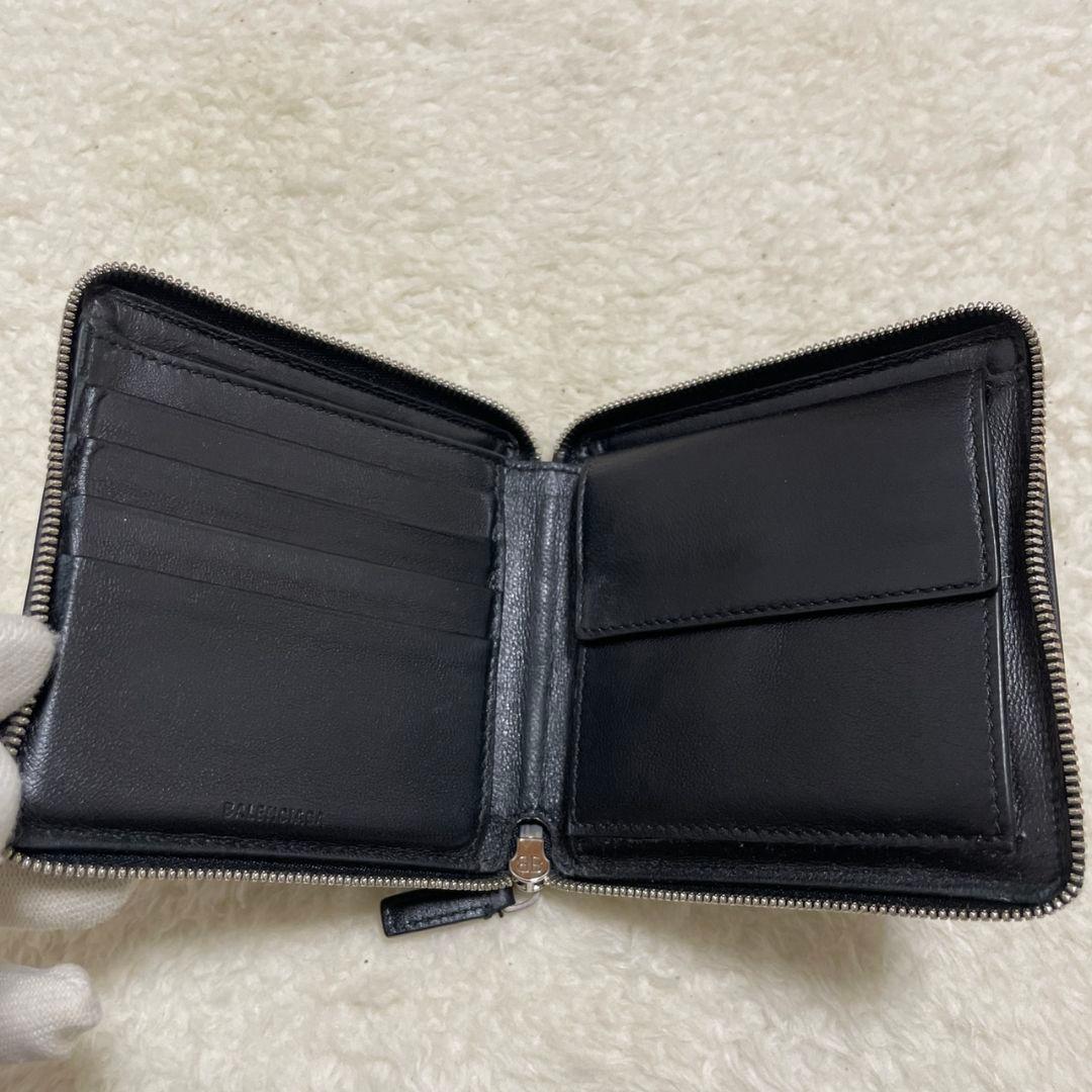 BALENCIAGA　バレンシアガ　折り財布　ラウンドファスナー　極美品‼️