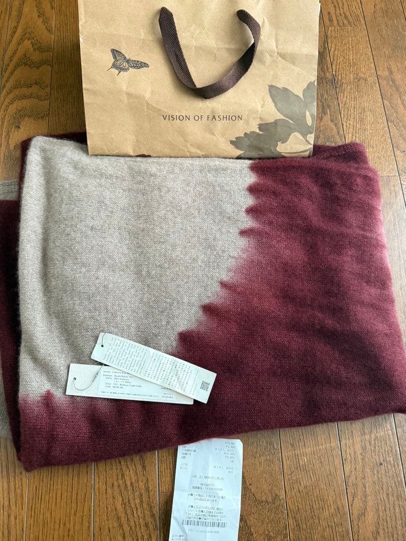 Suzusan カシミヤニット　マフラー　100%カシミヤ　メンズ　レディース