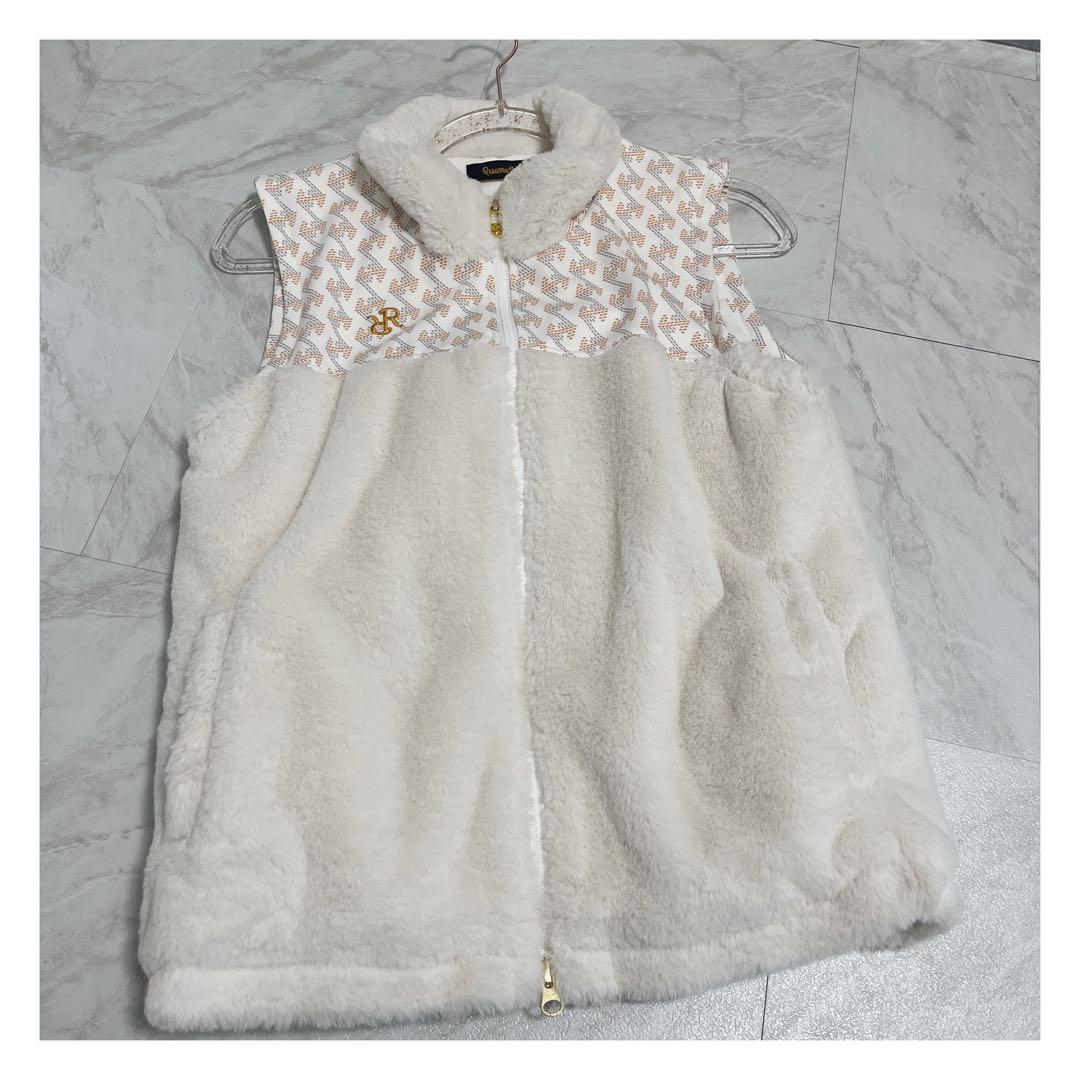 専用　レザレクション　ホワイトファーベスト レディース ゴルフ