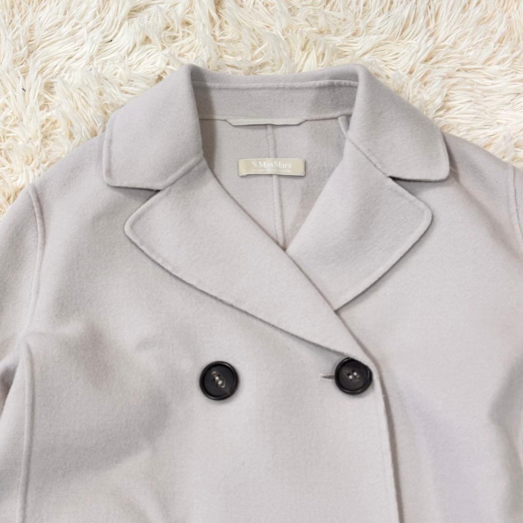 美品　エスマックスマーラ　クチートアマーノ　ダブルブレスト　エクリュ　46 希少