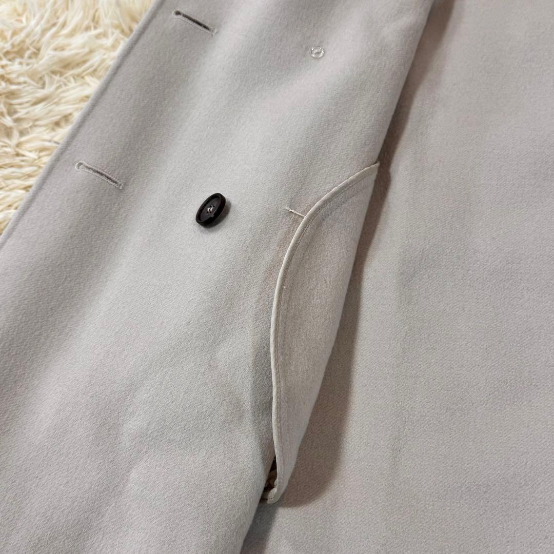 美品　エスマックスマーラ　クチートアマーノ　ダブルブレスト　エクリュ　46 希少