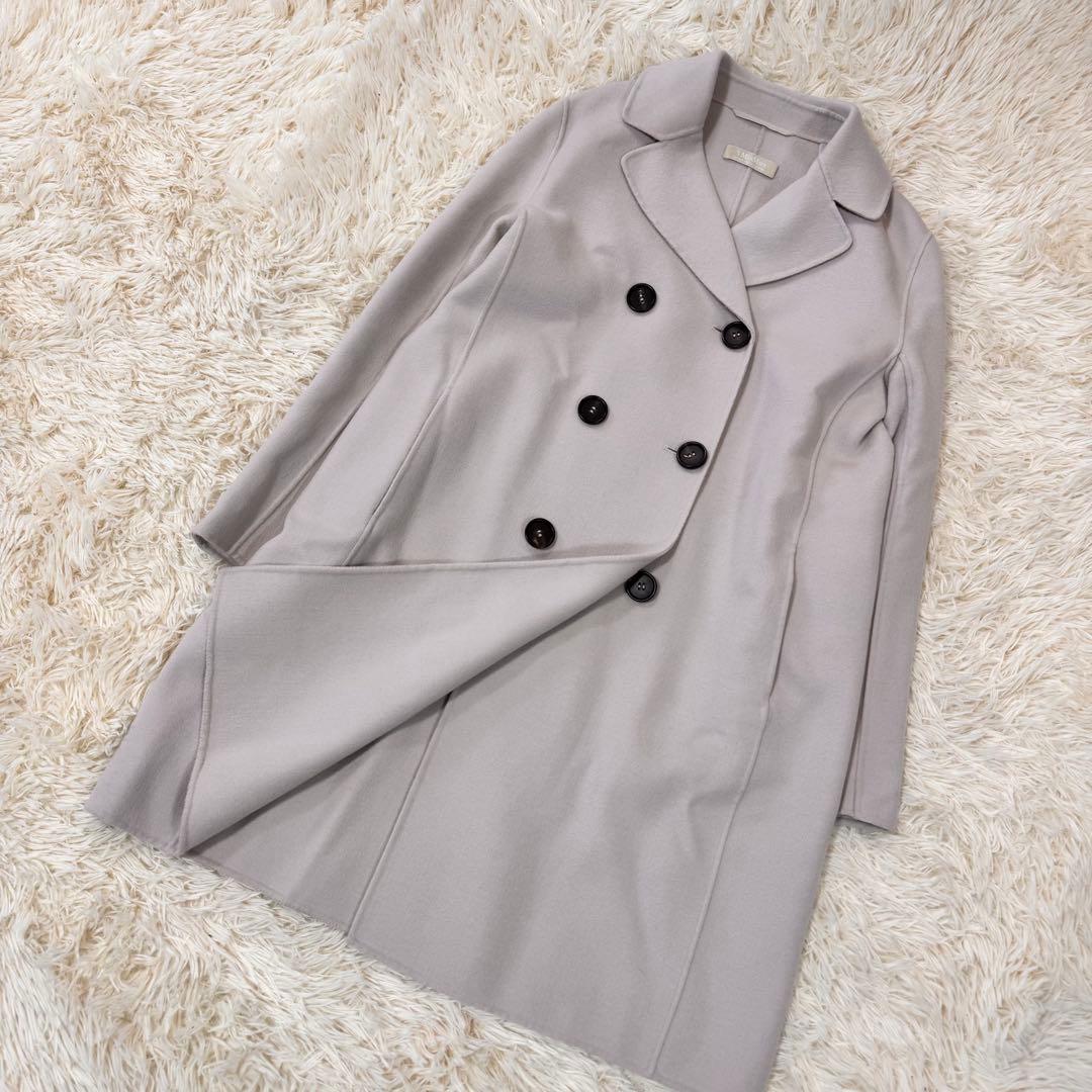 美品　エスマックスマーラ　クチートアマーノ　ダブルブレスト　エクリュ　46 希少