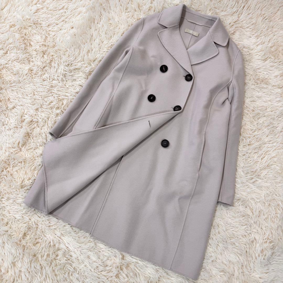 美品　エスマックスマーラ　クチートアマーノ　ダブルブレスト　エクリュ　46 希少