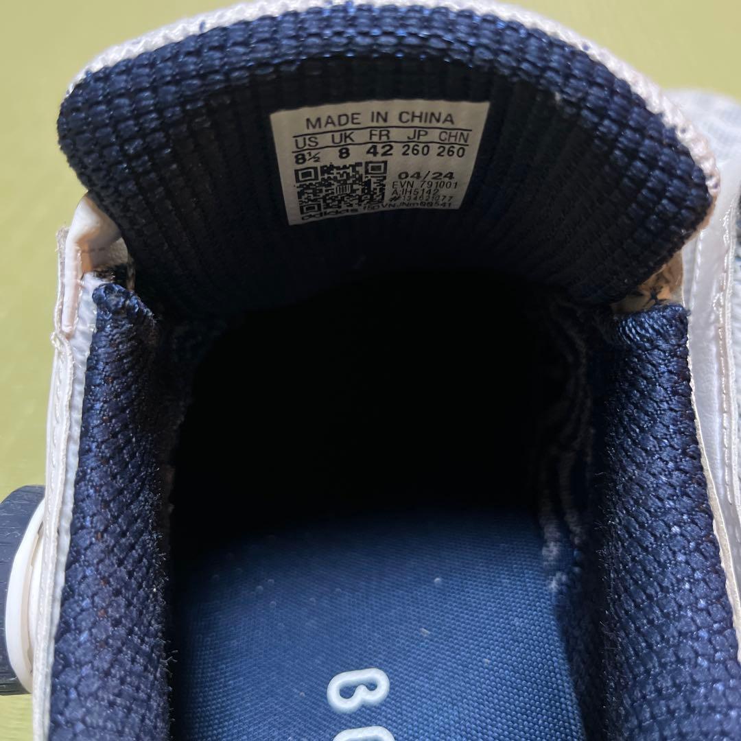 BOAシステム グレー ホワイト ゴルフシューズ