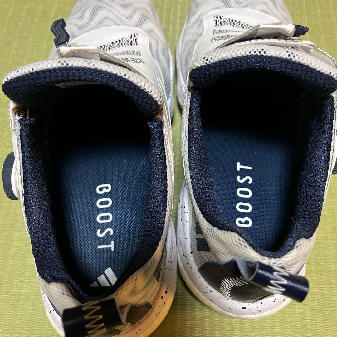 BOAシステム グレー ホワイト ゴルフシューズ