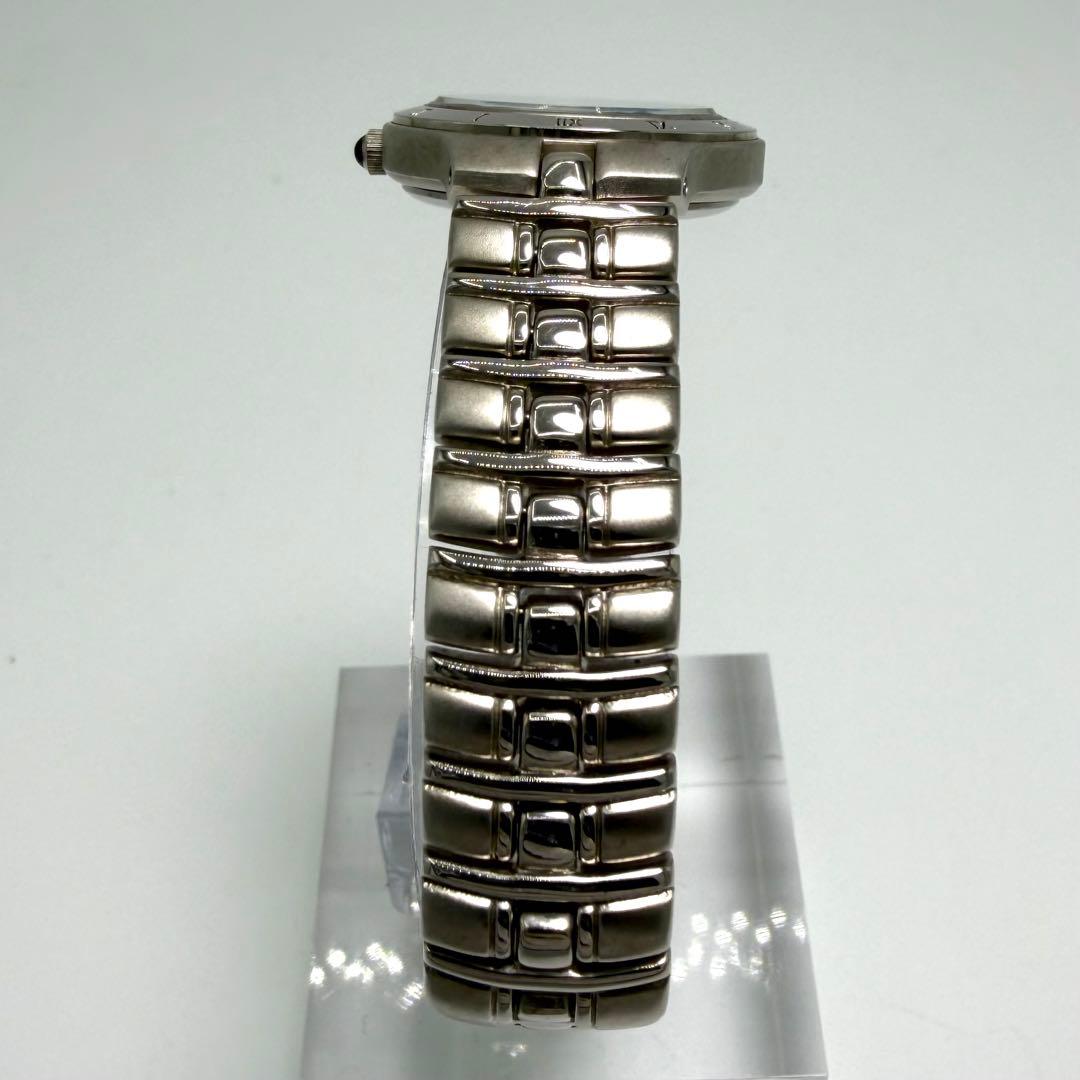 【稼働】GUCCI ラウンド ローマン GG 腕時計 クォーツ シルバー