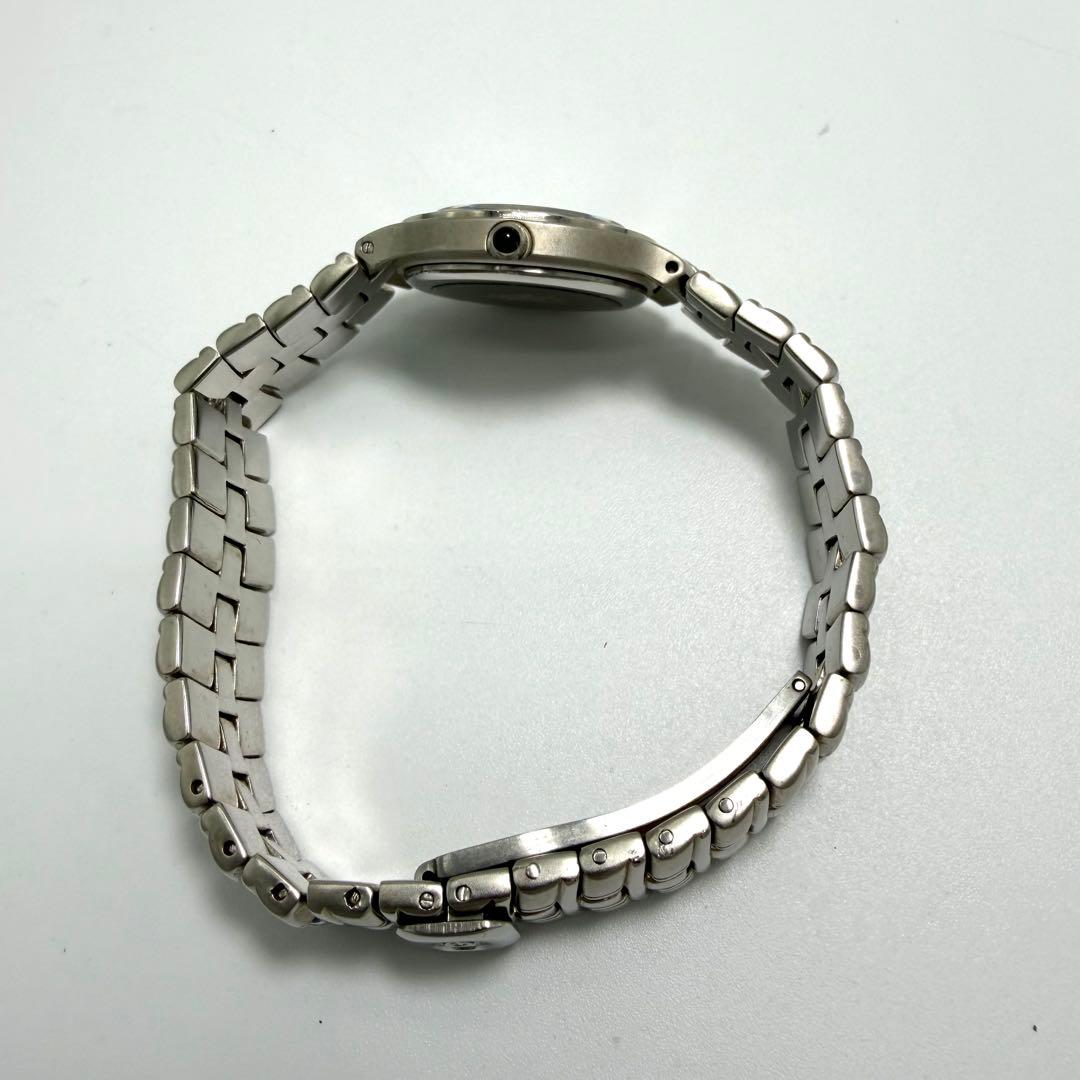 【稼働】GUCCI ラウンド ローマン GG 腕時計 クォーツ シルバー