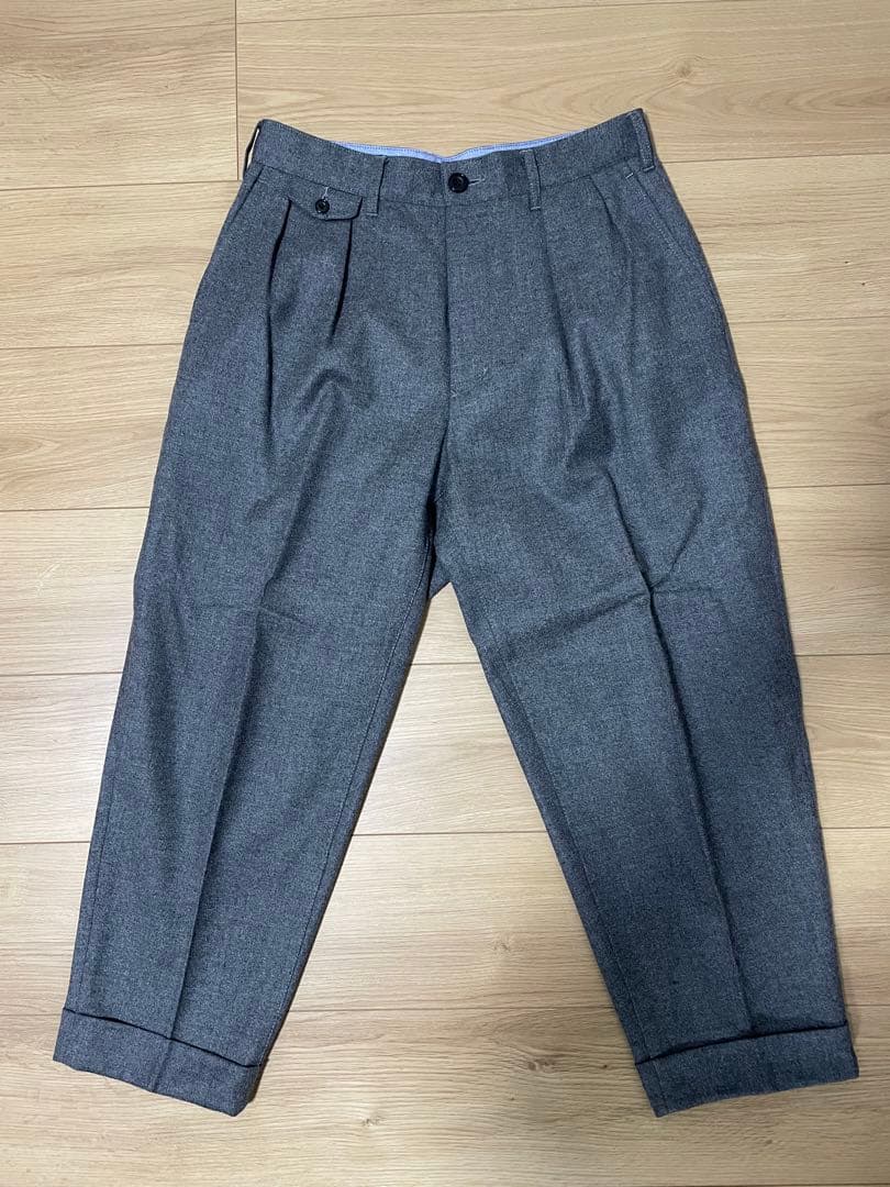 パンツ BEAMS PLUS 2 Pleats Tapered Flannel