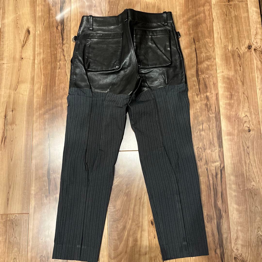 theShepherd fragmentレザー切り替えボンテージパンツ　1