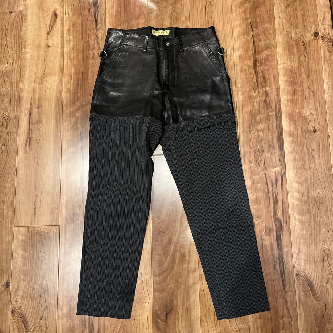 theShepherd fragmentレザー切り替えボンテージパンツ　1