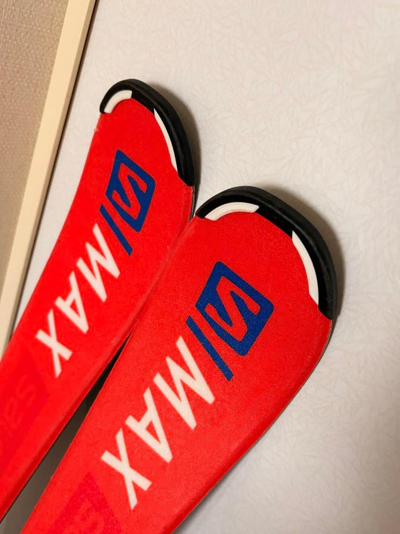 スキー学習 Salomonスキー板130とストック95セット　サロモンジュニア