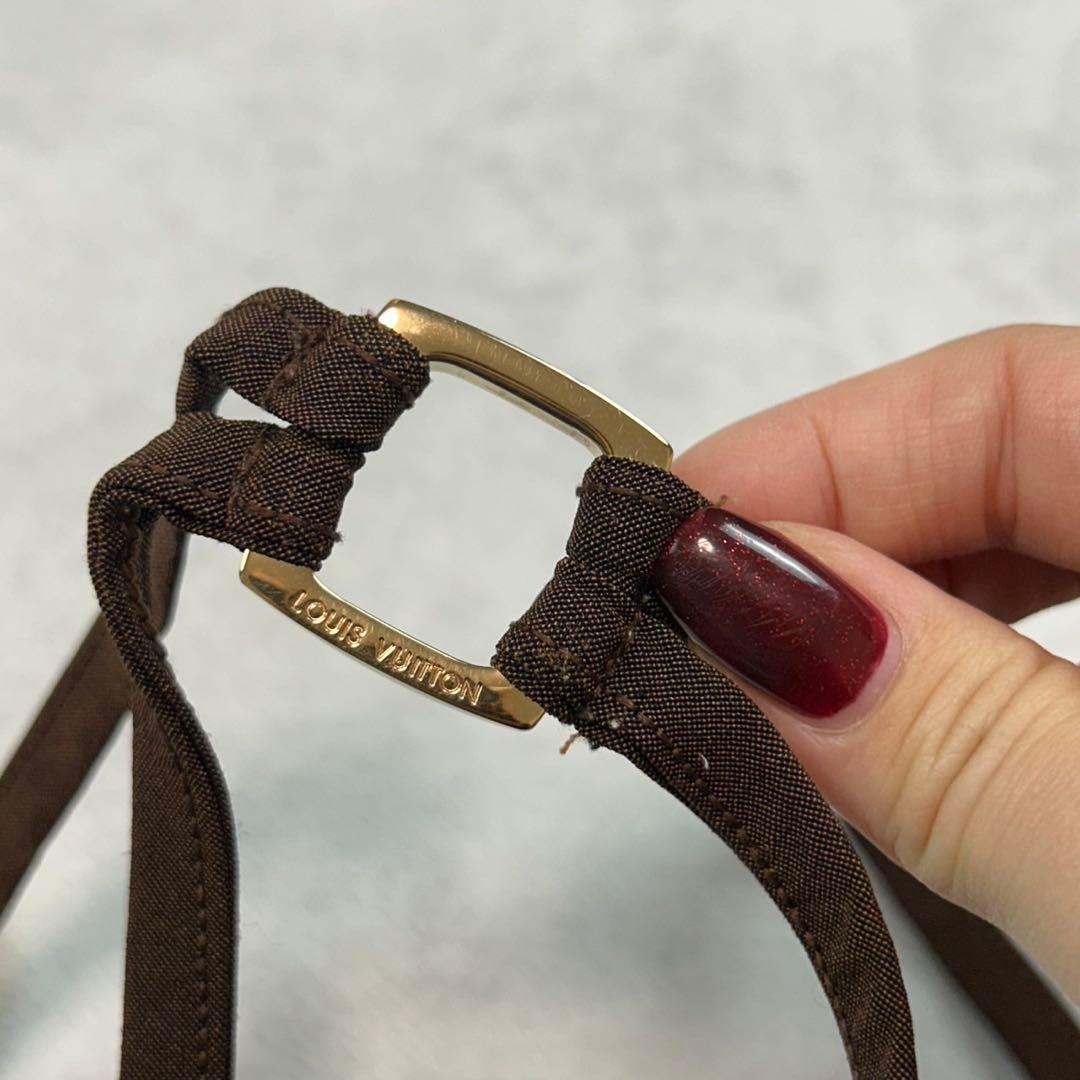 I523 美品 M ルイヴィトン ワンピース水着 ブラウン レディース