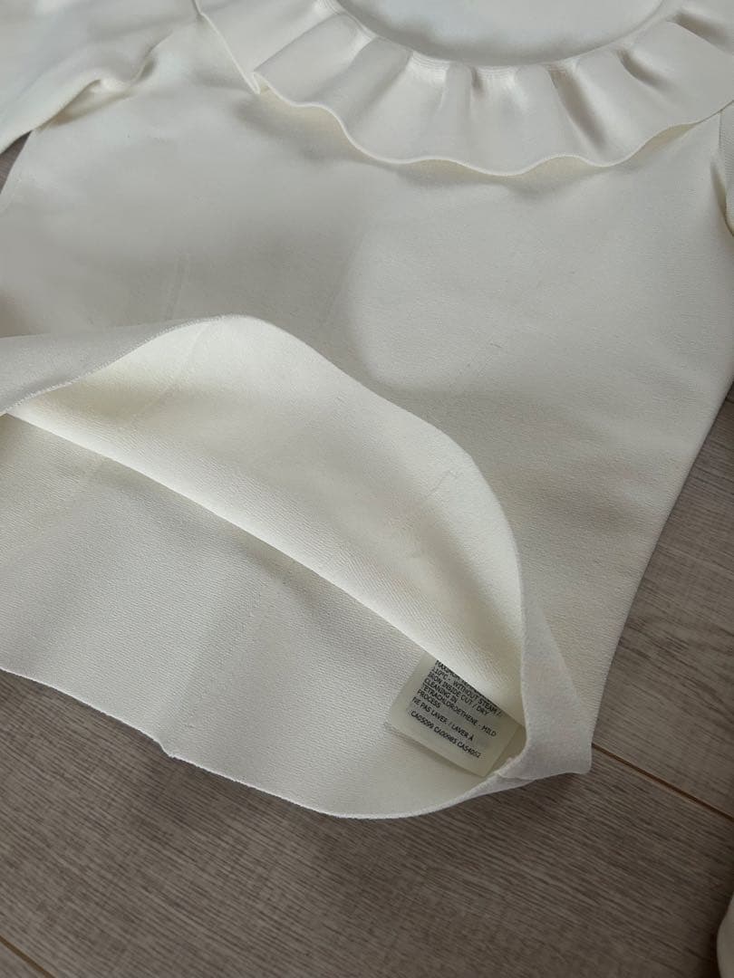 【美品】アレキサンダーマックイーン フリルニット XS ホワイト　イタリア製