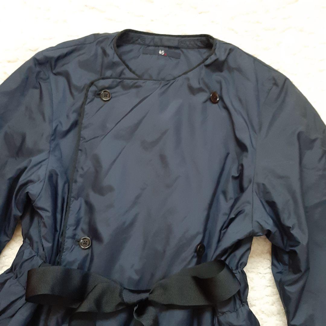 45R 45rpm ナイロン　ロングコート　ネイビー プリマロフト コート L