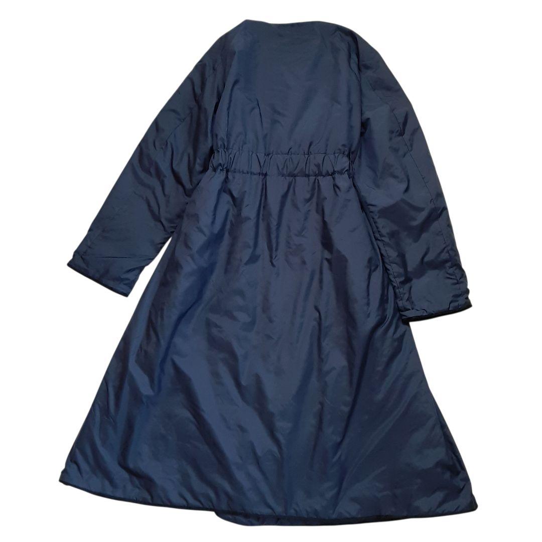 45R 45rpm ナイロン　ロングコート　ネイビー プリマロフト コート L