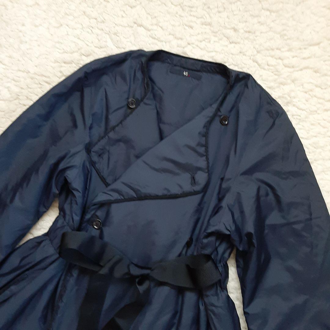 45R 45rpm ナイロン　ロングコート　ネイビー プリマロフト コート L
