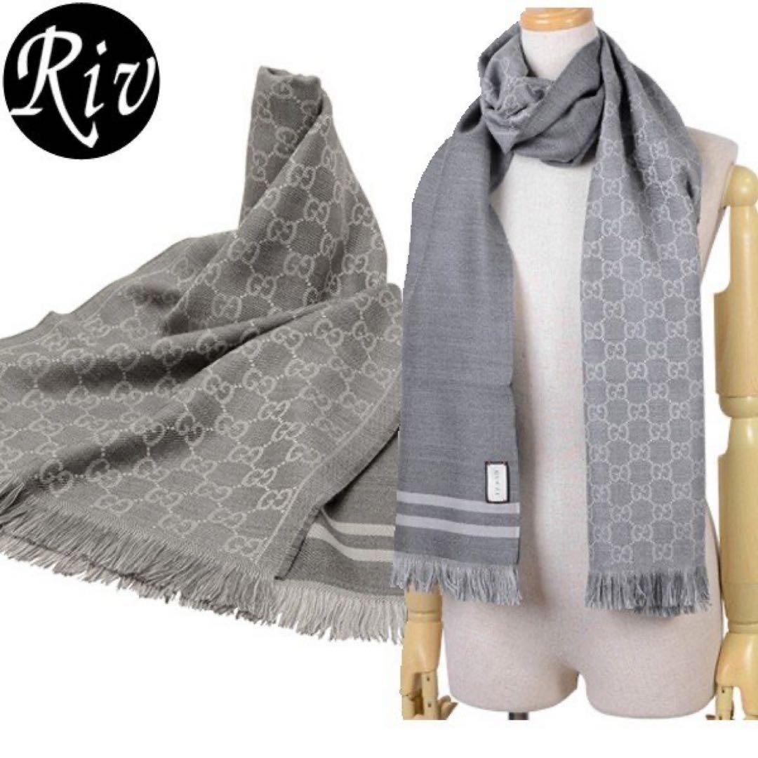 1番人気新品正規✨GUCCIマフラー✨グッチマフラー❗️箱紙袋セット　グッチ