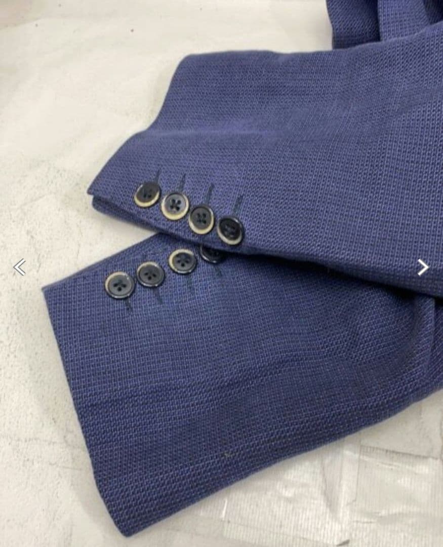 LARDINI ダークブルー ダブルブレストジャケット　50