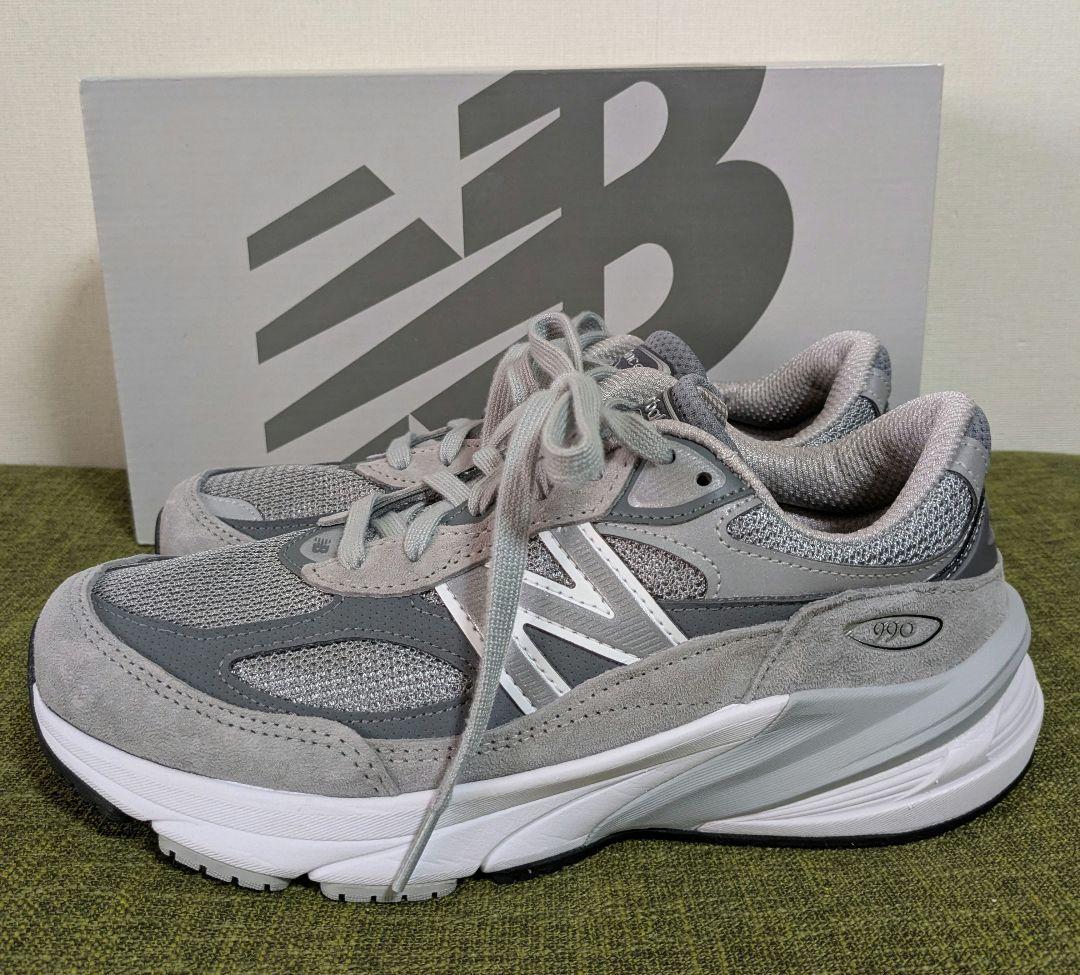 【極美品】New Balance 990v6 グレー 24.0cm