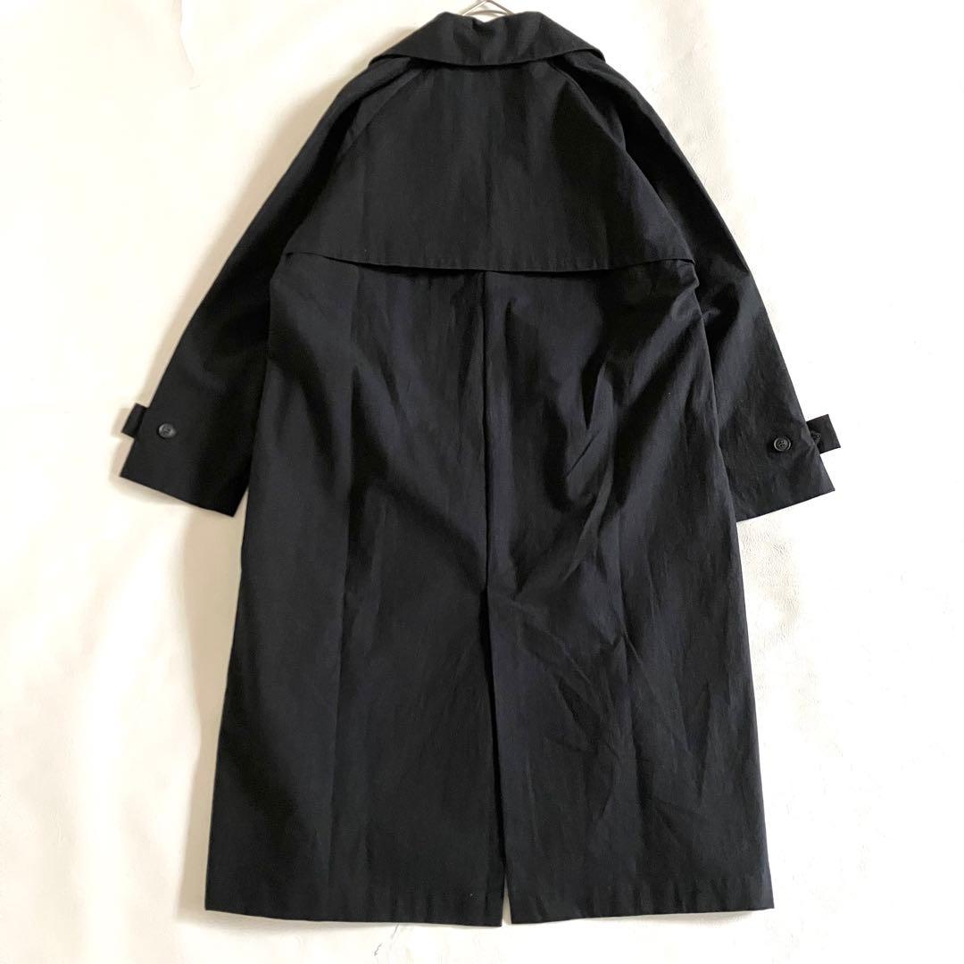 2022 evam eva コットン テーラードコート sumi ブラック 春