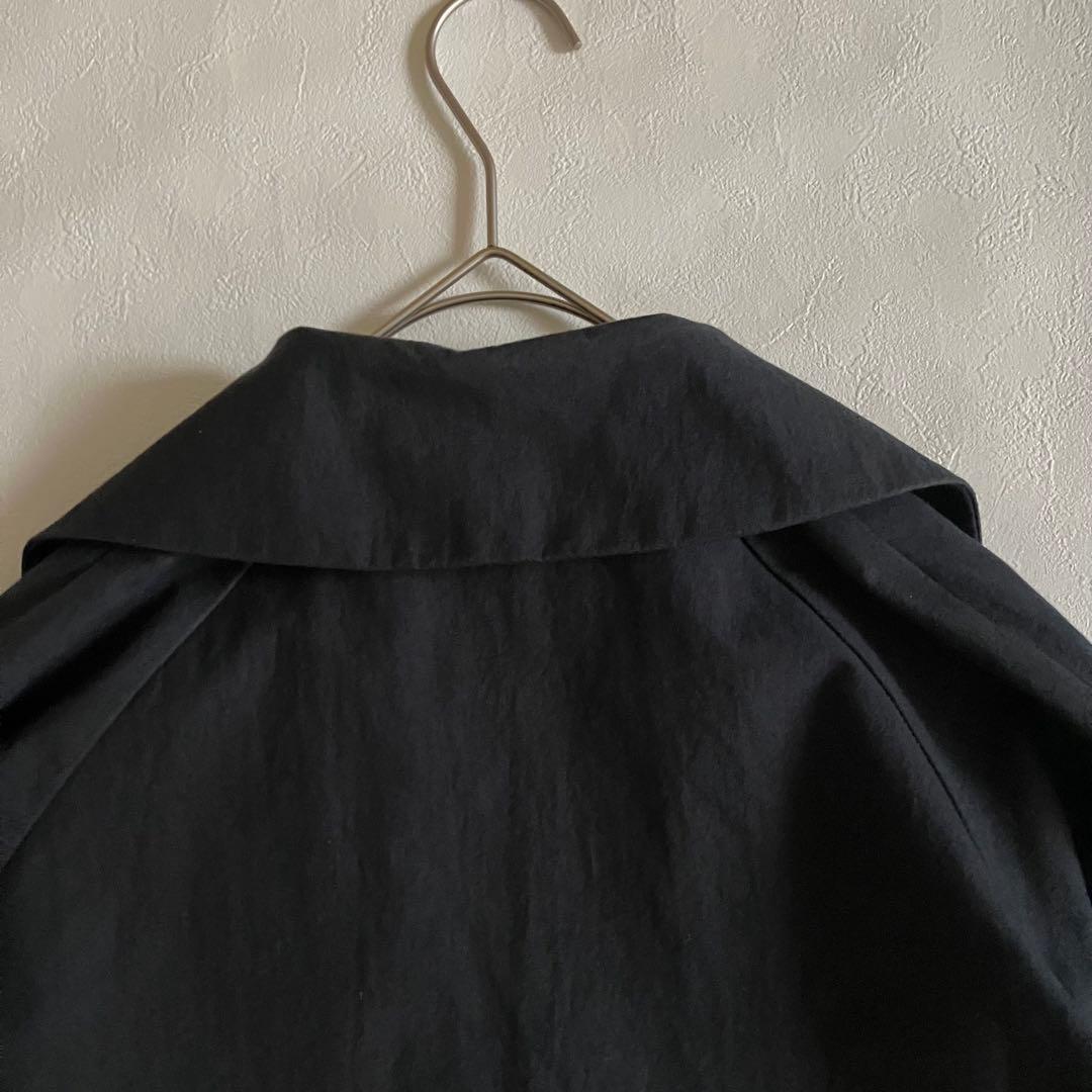 2022 evam eva コットン テーラードコート sumi ブラック 春