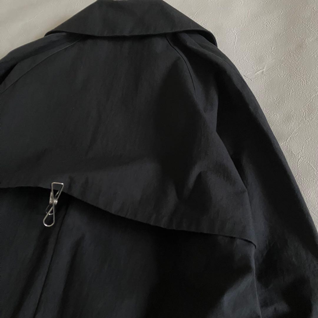 2022 evam eva コットン テーラードコート sumi ブラック 春