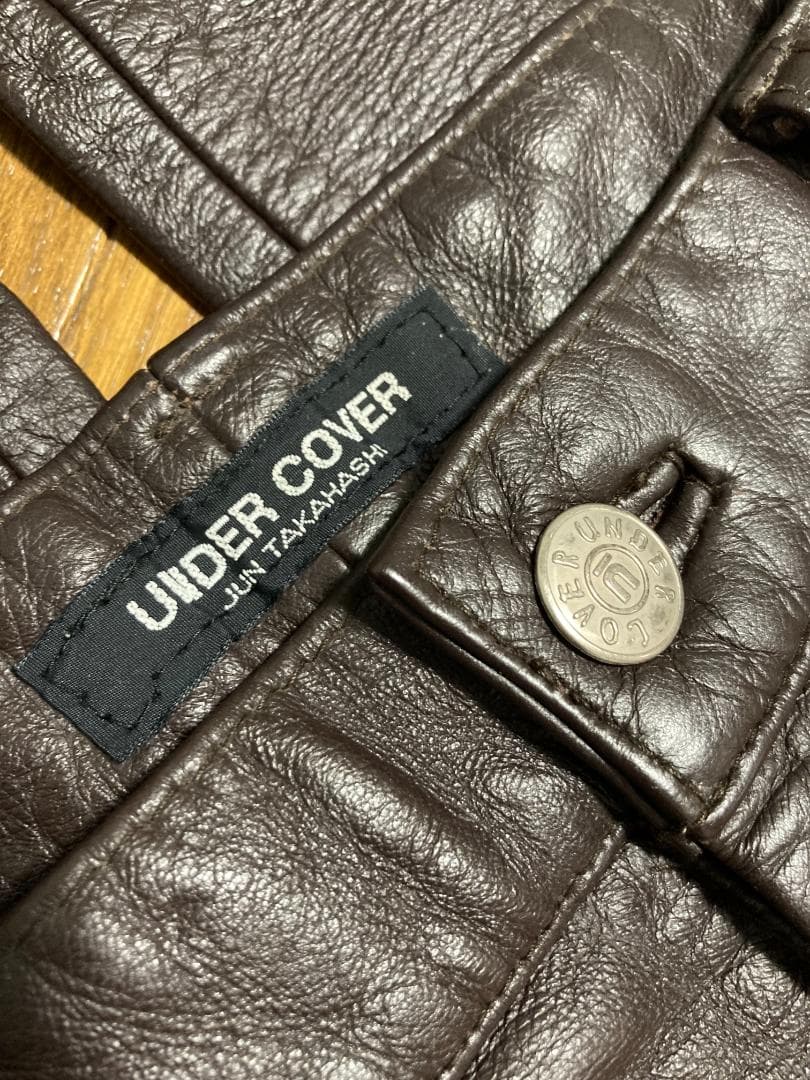 96AW WIRE期 アーカイブ レザーパンツ ブラウン UC-6W-P-06