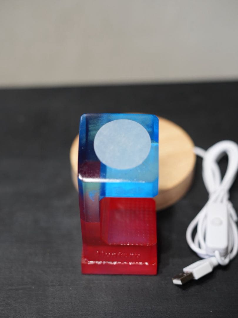 腕時計スタンド クリアレジンムントル バイカラー