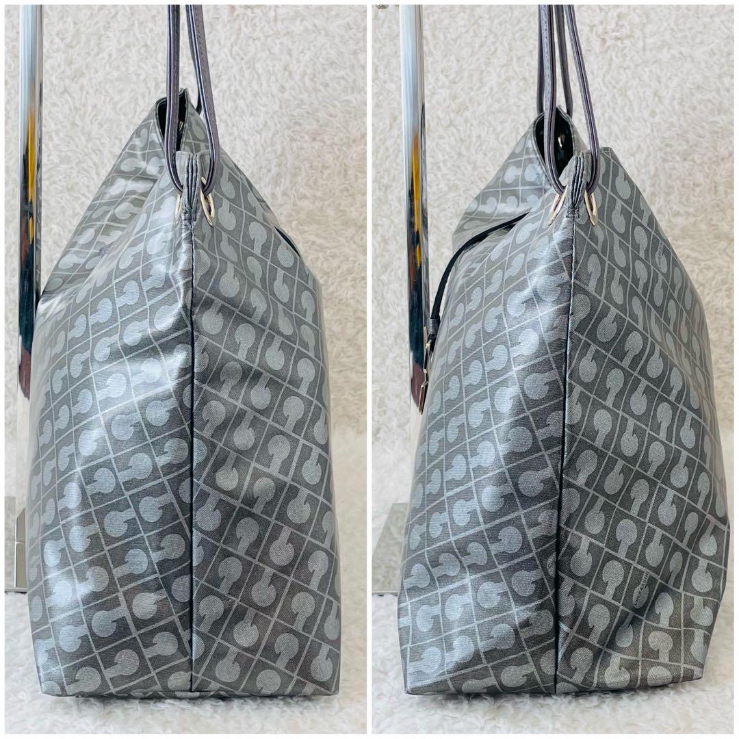 ゲラルディーニ ソフティ トートバッグ 肩掛け シルバー ハンドバッグ