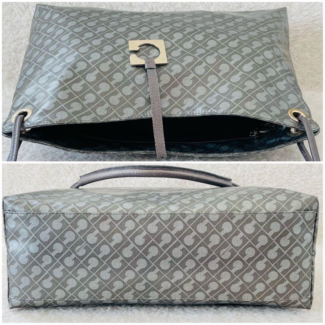 ゲラルディーニ ソフティ トートバッグ 肩掛け シルバー ハンドバッグ