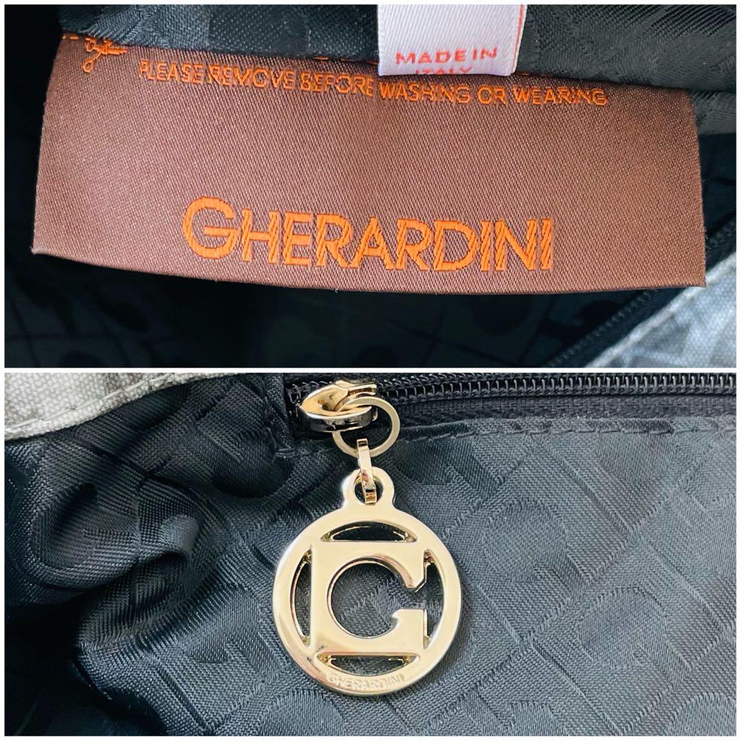 ゲラルディーニ ソフティ トートバッグ 肩掛け シルバー ハンドバッグ