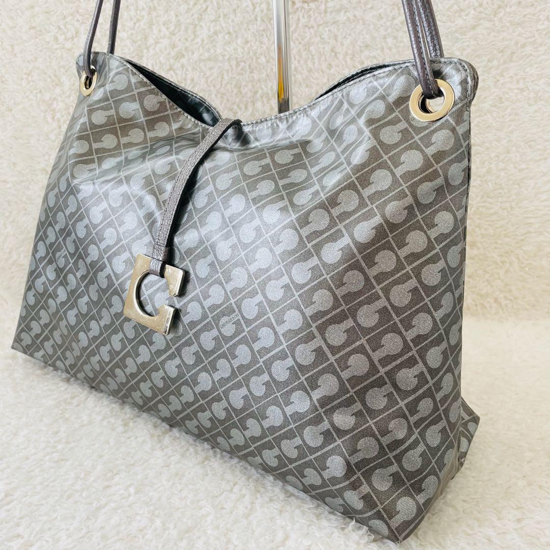 ゲラルディーニ ソフティ トートバッグ 肩掛け シルバー ハンドバッグ