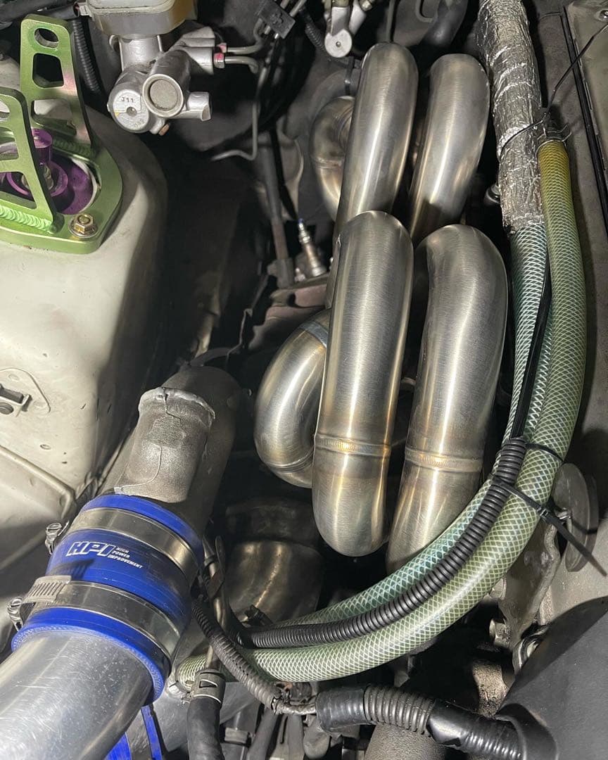 jzx100 1JZ GTE 下置き　TONNKAエキマニ　アンチラグ対応