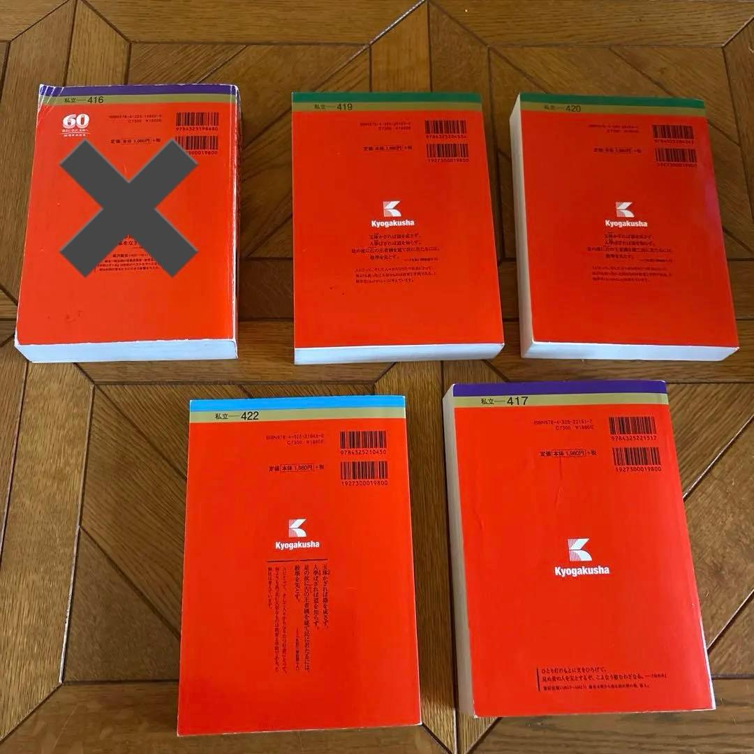 早稲田大学 学習参考書 2015-2018 4冊セット