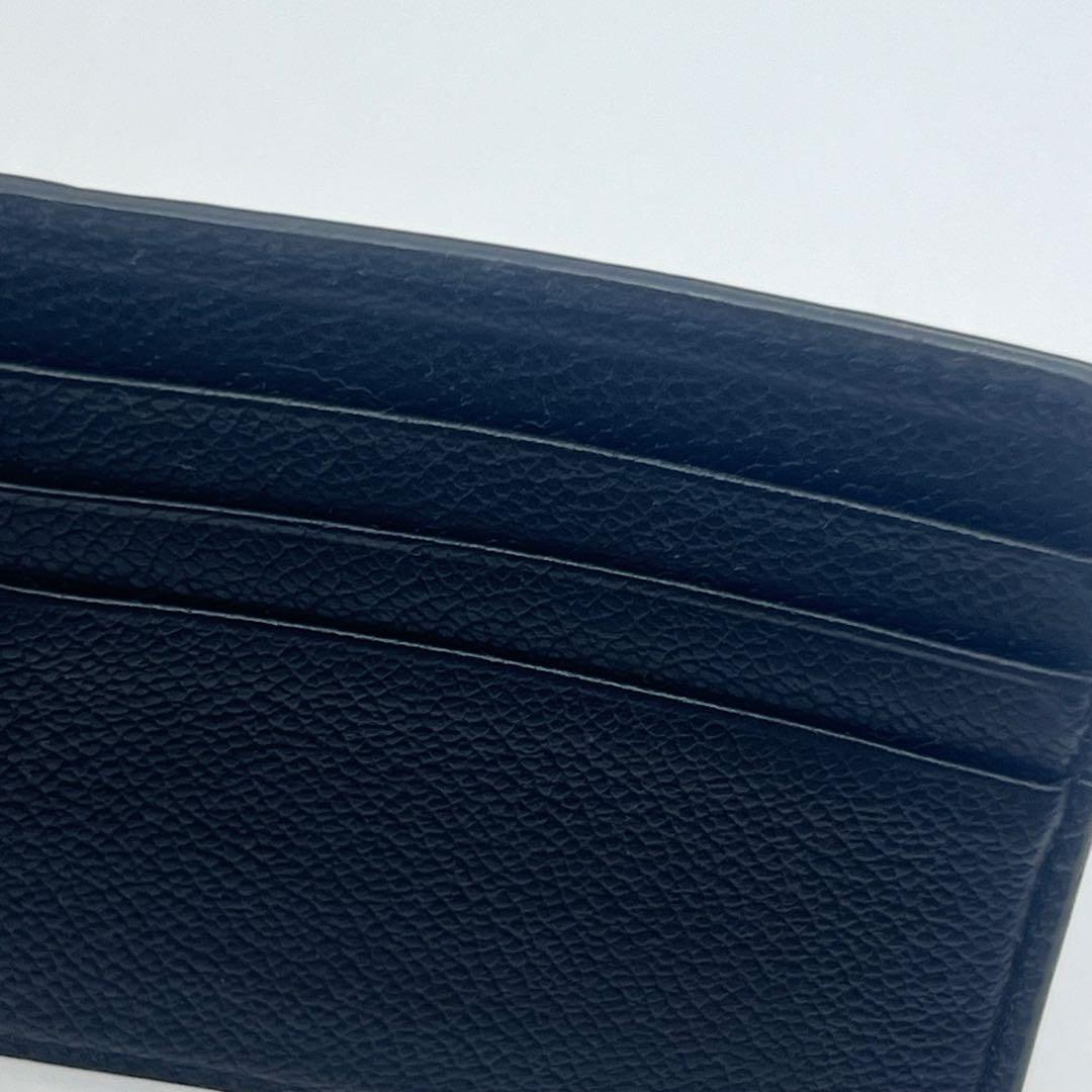 PRADA マネークリップ付き レザー シルバー金具 カードケース 財布0564