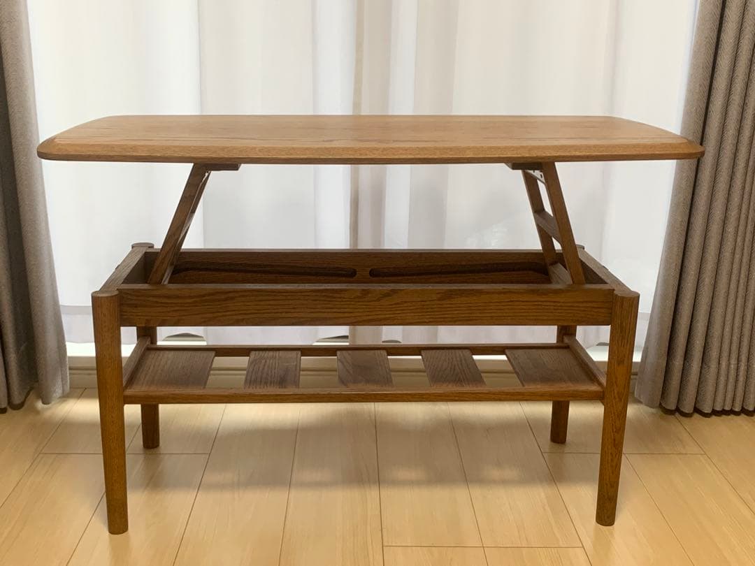 モモナチュラルFD LOW TABLE S ME ローテーブル昇降式