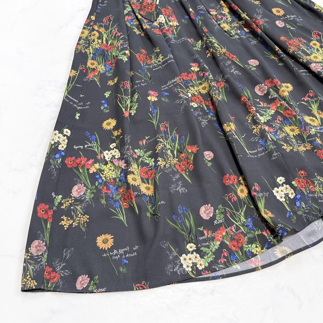 25SS 自由区 カタログ掲載 フラワーガーデンプリント ワンピース 38