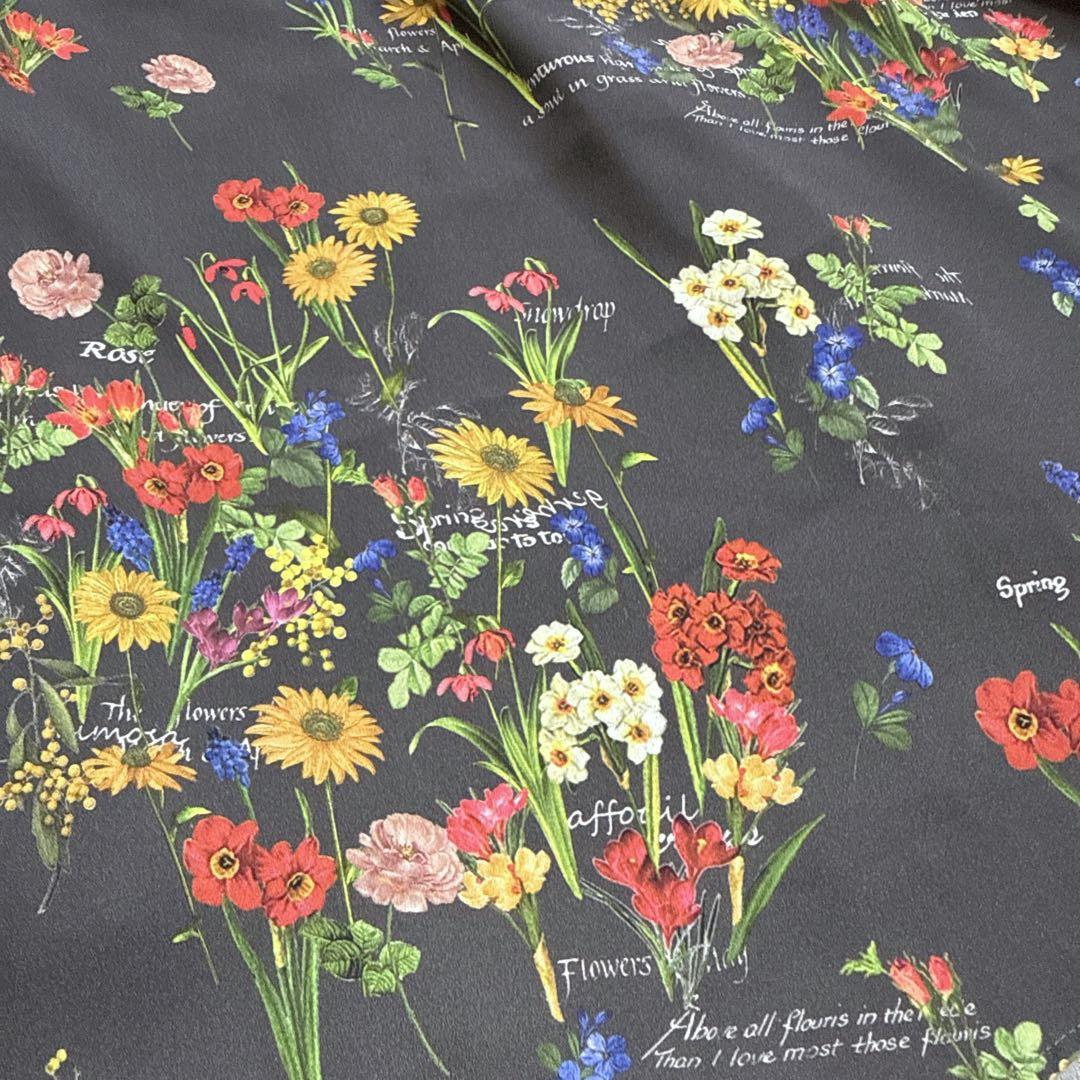 25SS 自由区 カタログ掲載 フラワーガーデンプリント ワンピース 38