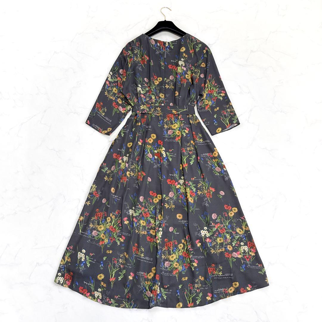 25SS 自由区 カタログ掲載 フラワーガーデンプリント ワンピース 38