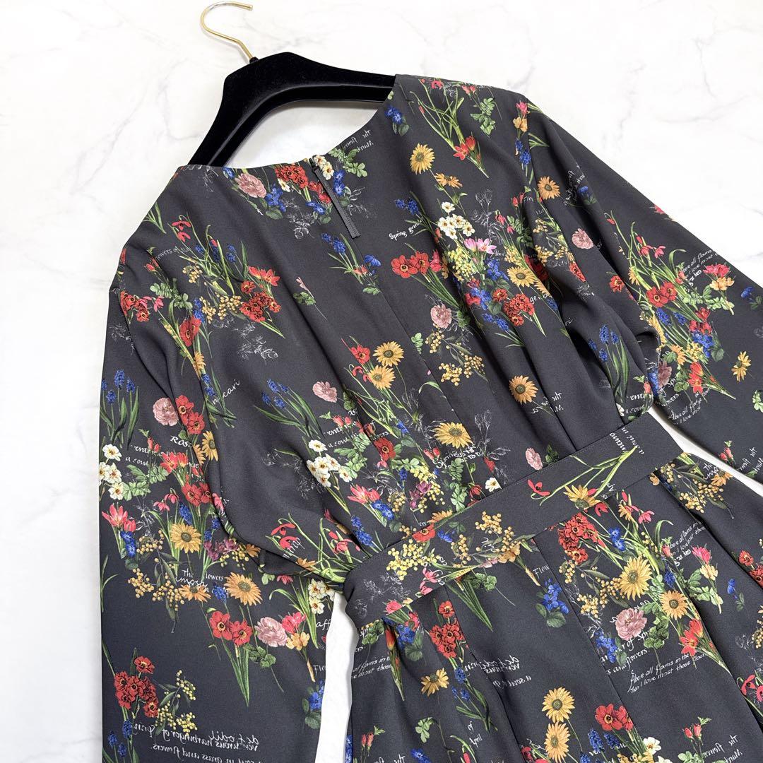 25SS 自由区 カタログ掲載 フラワーガーデンプリント ワンピース 38