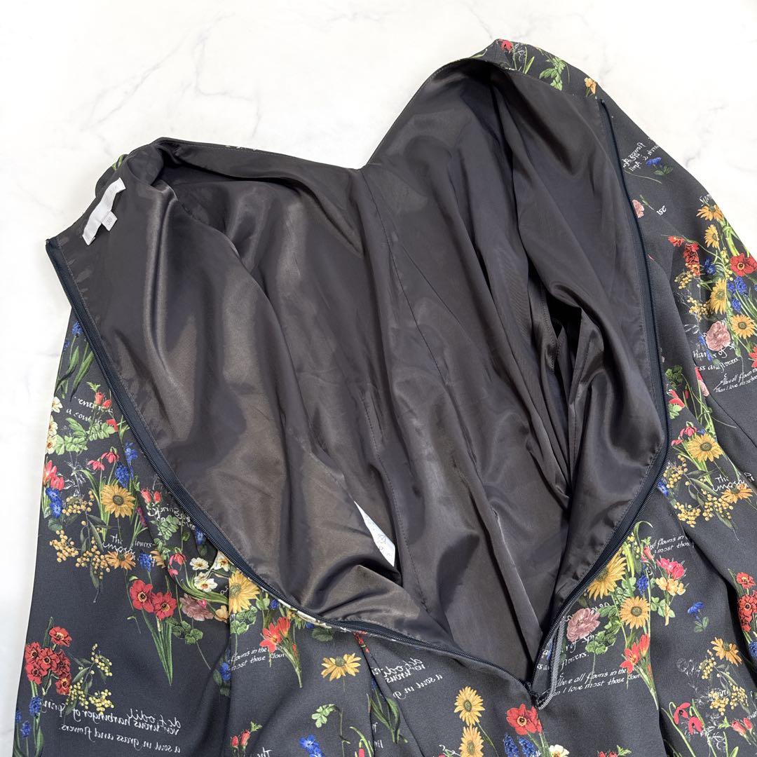 25SS 自由区 カタログ掲載 フラワーガーデンプリント ワンピース 38