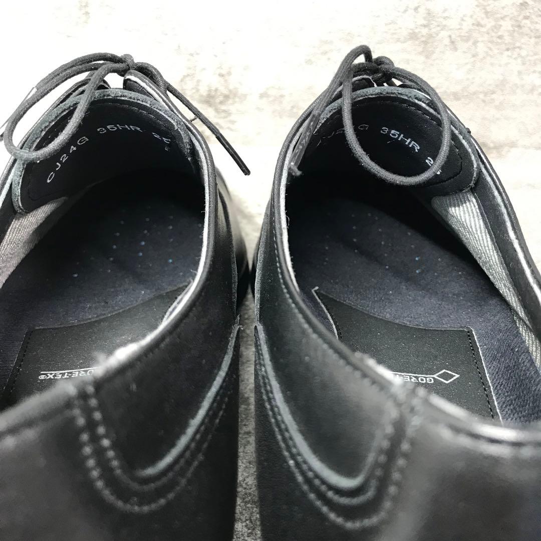 【極美品】リーガル 35HR 幅広25cm 3E 防水 ストレートチップ 黒