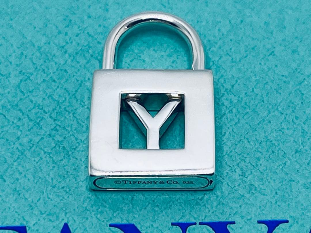 c871 美品　ティファニー　カデナ　ロック　Y ネックレス　トップのみ　925