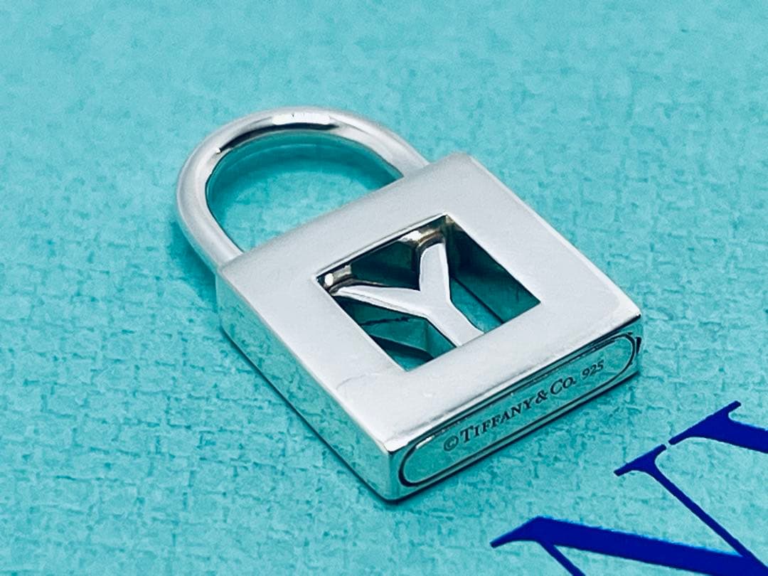 c871 美品　ティファニー　カデナ　ロック　Y ネックレス　トップのみ　925
