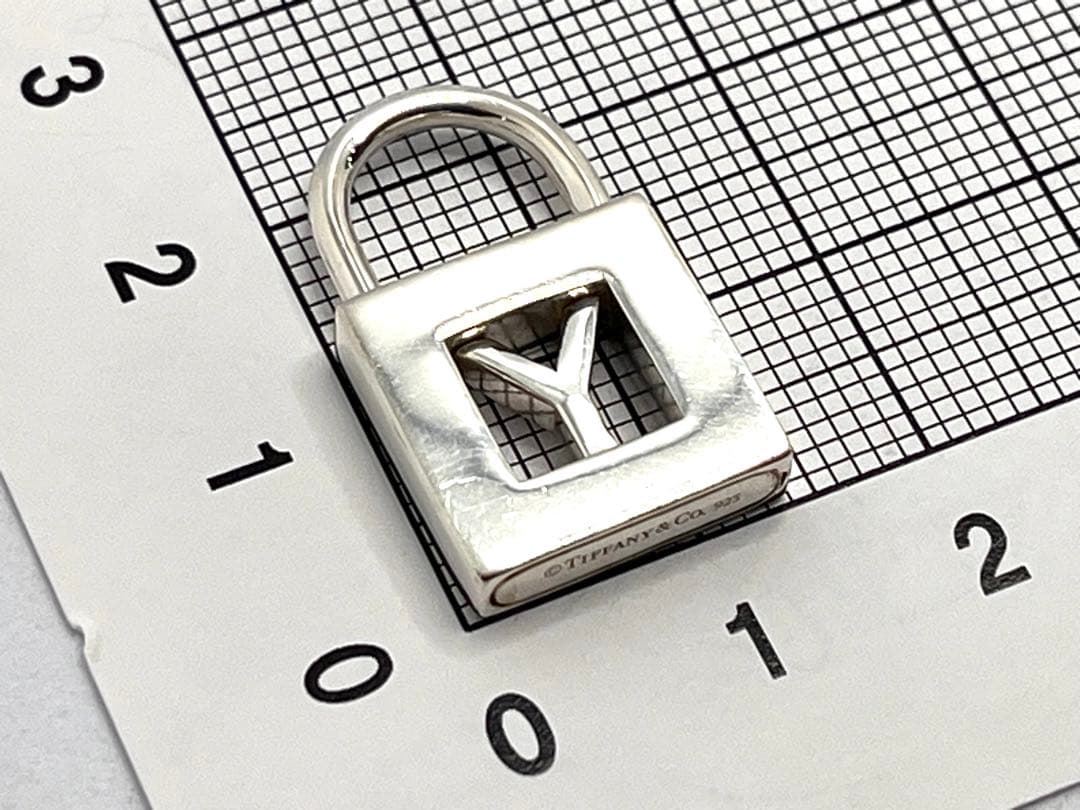 c871 美品　ティファニー　カデナ　ロック　Y ネックレス　トップのみ　925