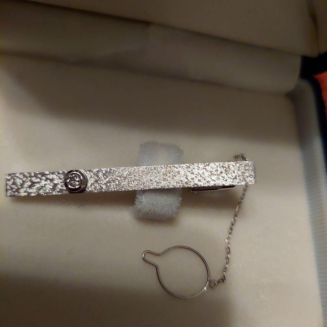 足立宝石店pt－wg製ダイヤモンド天然石タイ止め