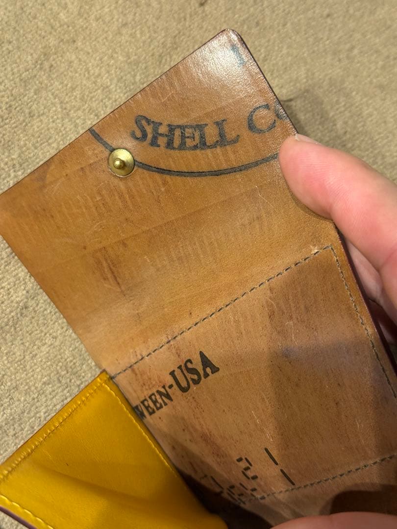 GANZO ホーウィン社 シェルコードバン 三つ折り財布