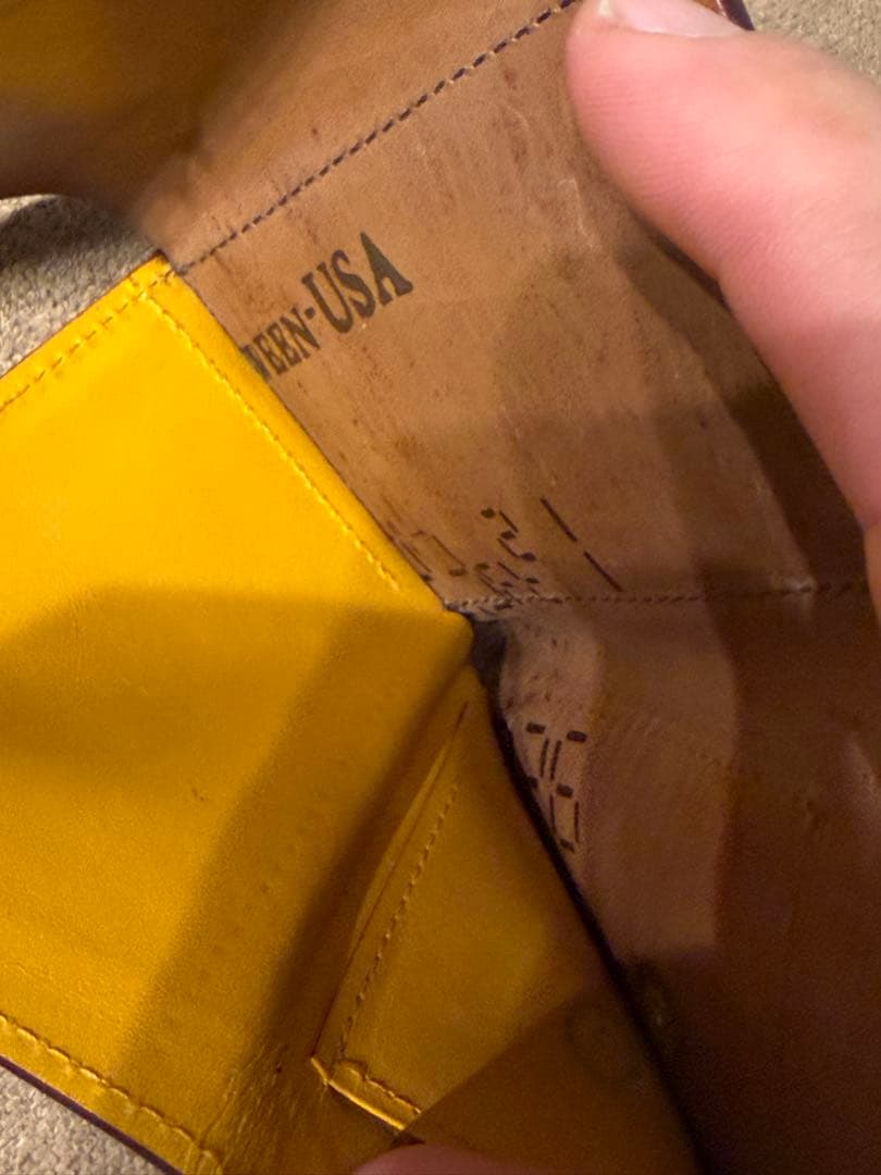 GANZO ホーウィン社 シェルコードバン 三つ折り財布