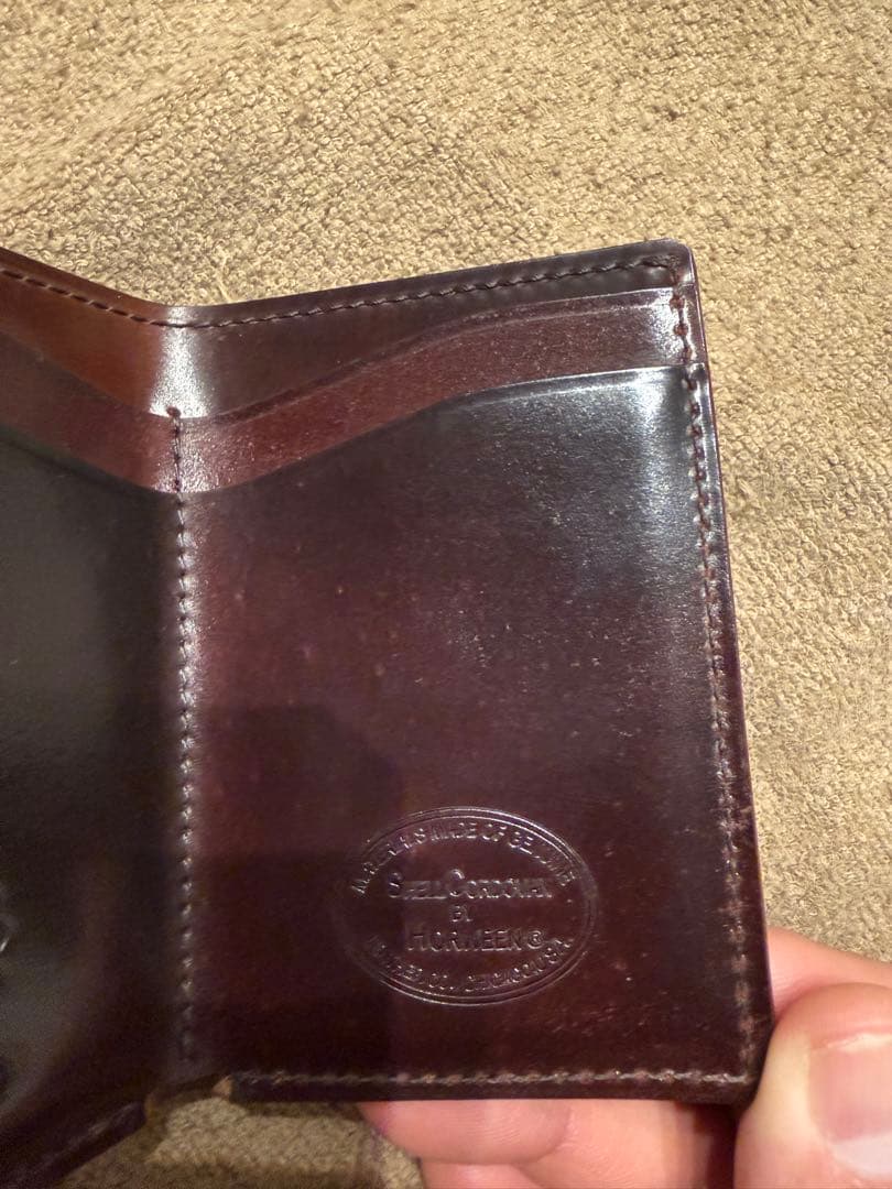 GANZO ホーウィン社 シェルコードバン 三つ折り財布